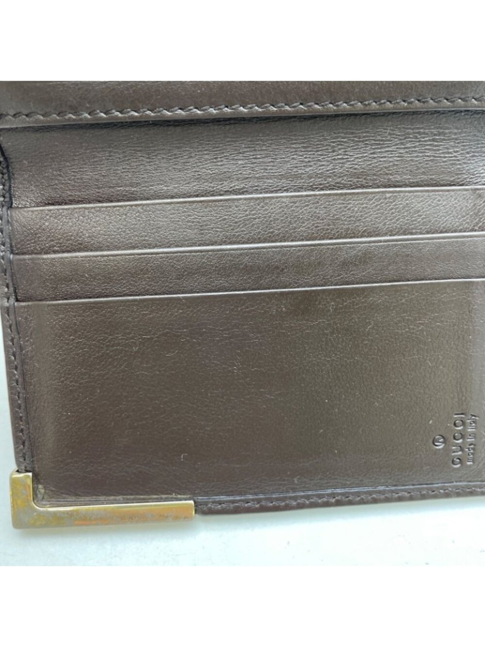 Gucci GG Canvas Card Case Brown - Picture 7 of 15